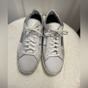 Women's O.X.S Woobie Satin and Suede Sneakers Size 10